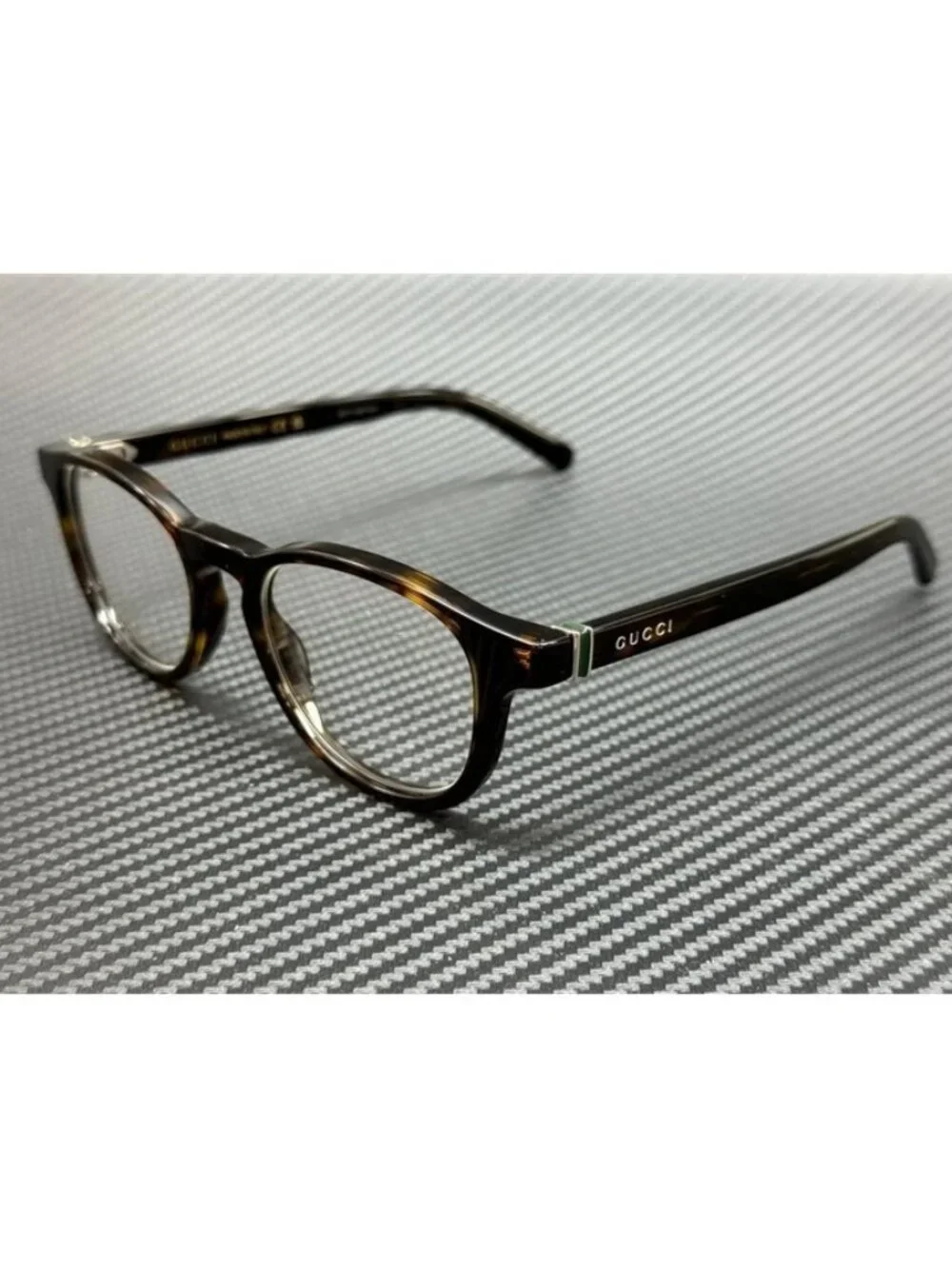 New Gucci Men Brown Havana Eyeglasses 49-19-145